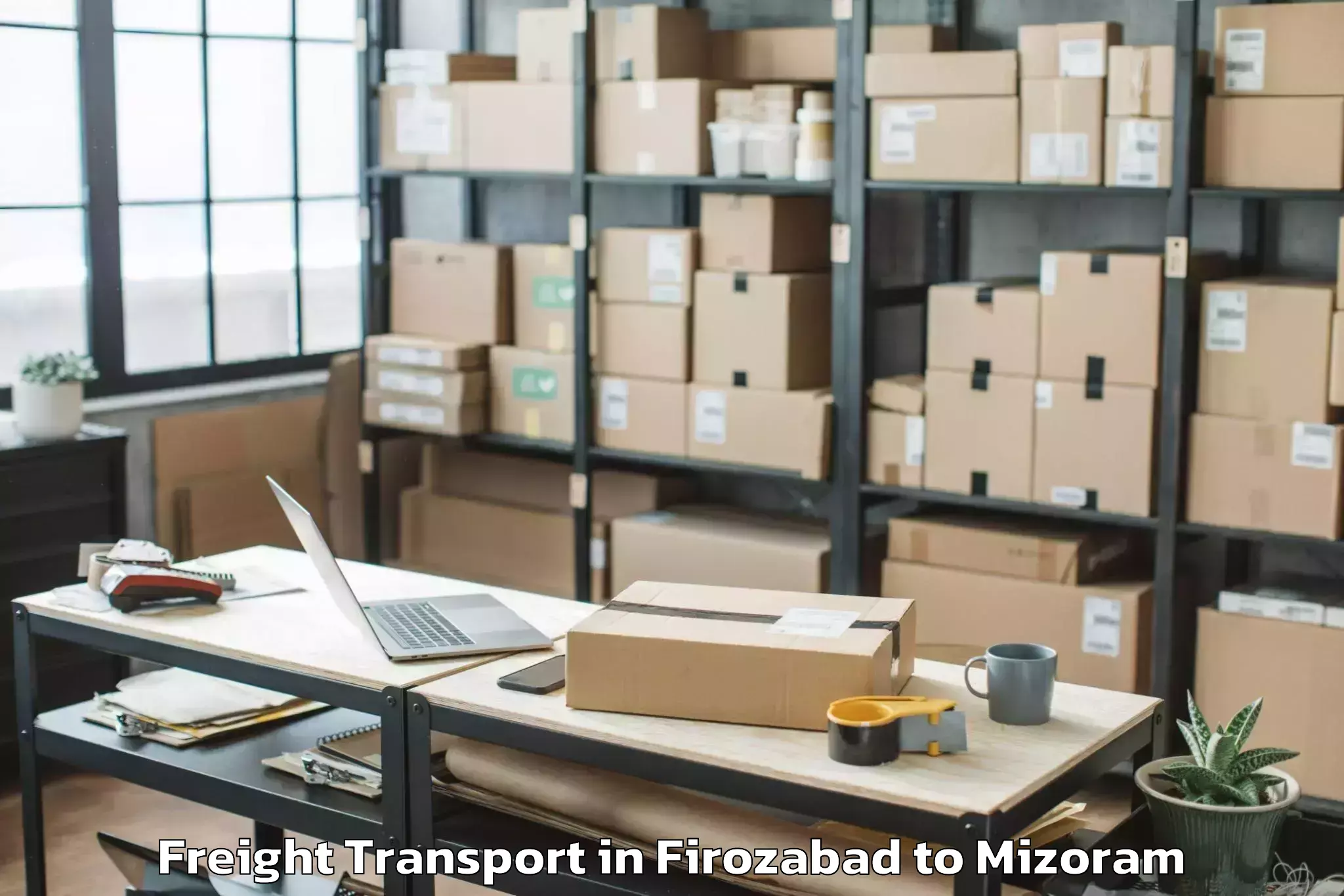 Get Firozabad to Lunglei Freight Transport